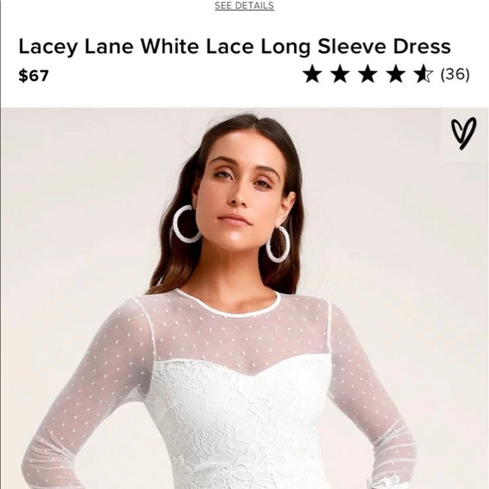 Lulu’s White Lace Dress